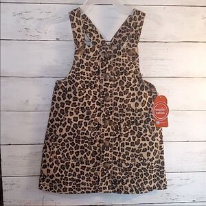 Toddler Leopard Overall Jumper Dress